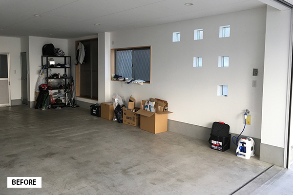 【お客様の声6】自宅ガレージを夢だったハウススタジオ&フラワーアレンジ教室に/大阪府大阪市 Y様邸